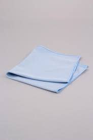 PUOMUE Blue Microfiber Glass Cleaning Cloth, 15"x15"