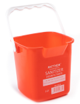 Square Plastic Sanitizing Bucket - with Plastic Handle
