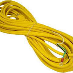 VACUUM CORD, 40' Yellow, 18/3