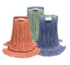 Orange Super Clean Loop End Mop (1.25''Polyester headband)
