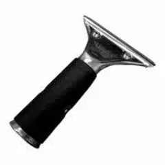 Ettore Standard Master Stainless Steel Handle w/Grip Black/Silver