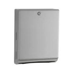 BOBRICK Washroom Surface-Mounted Paper Towel Dispenser, Stainless Steel  10.75x4x14