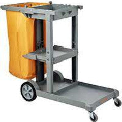 VEVOR Janitorial Trolley Cleaning Cart W/ PVC Bag