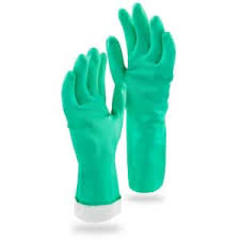 Heavy-Duty Reusable Nitrile Gloves - Large
