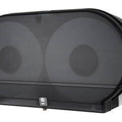 TISSUE DISP, TWIN 9 JRT, BLACK TRANS W/WHITE LOGO