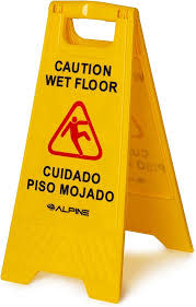 Caution Wet Floor Sign - 2 Sided