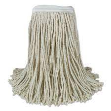 CUT END COTTON MOP HEADS, 24OZ, WHITE