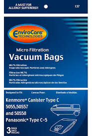 Kenmore Canister Vacuum bags, Type C, 5055 Envirocare, (3Pk)