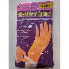 MULTI-USE YELLOW RUBBER FULLY LINED GLOVES,
